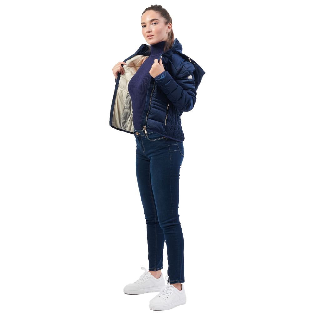 Yes Zee Blaue Polyester Jacken & Mantel